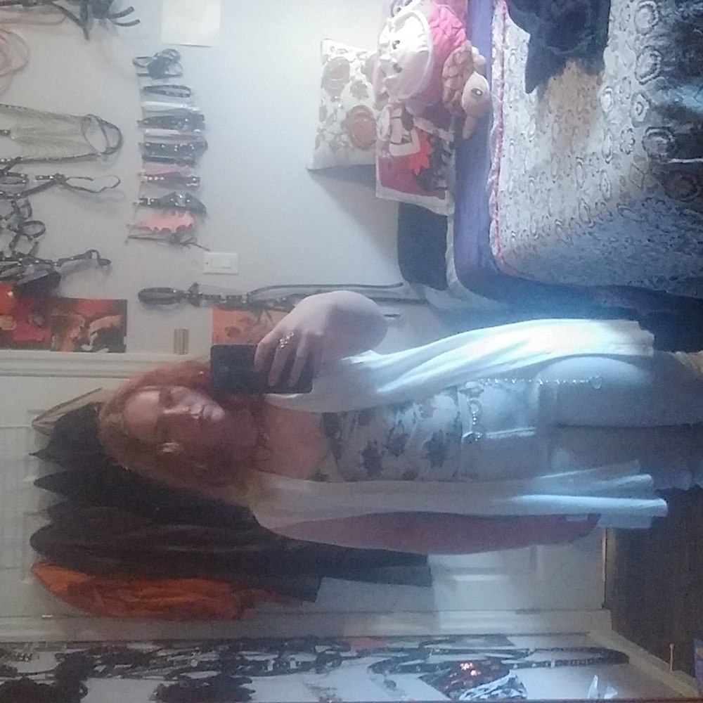White cardigan with flower detail